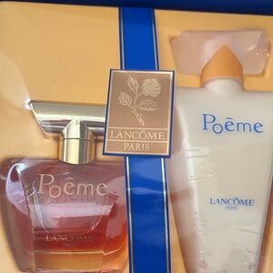 Poême Women's Fragrance Set - Gold and Cream